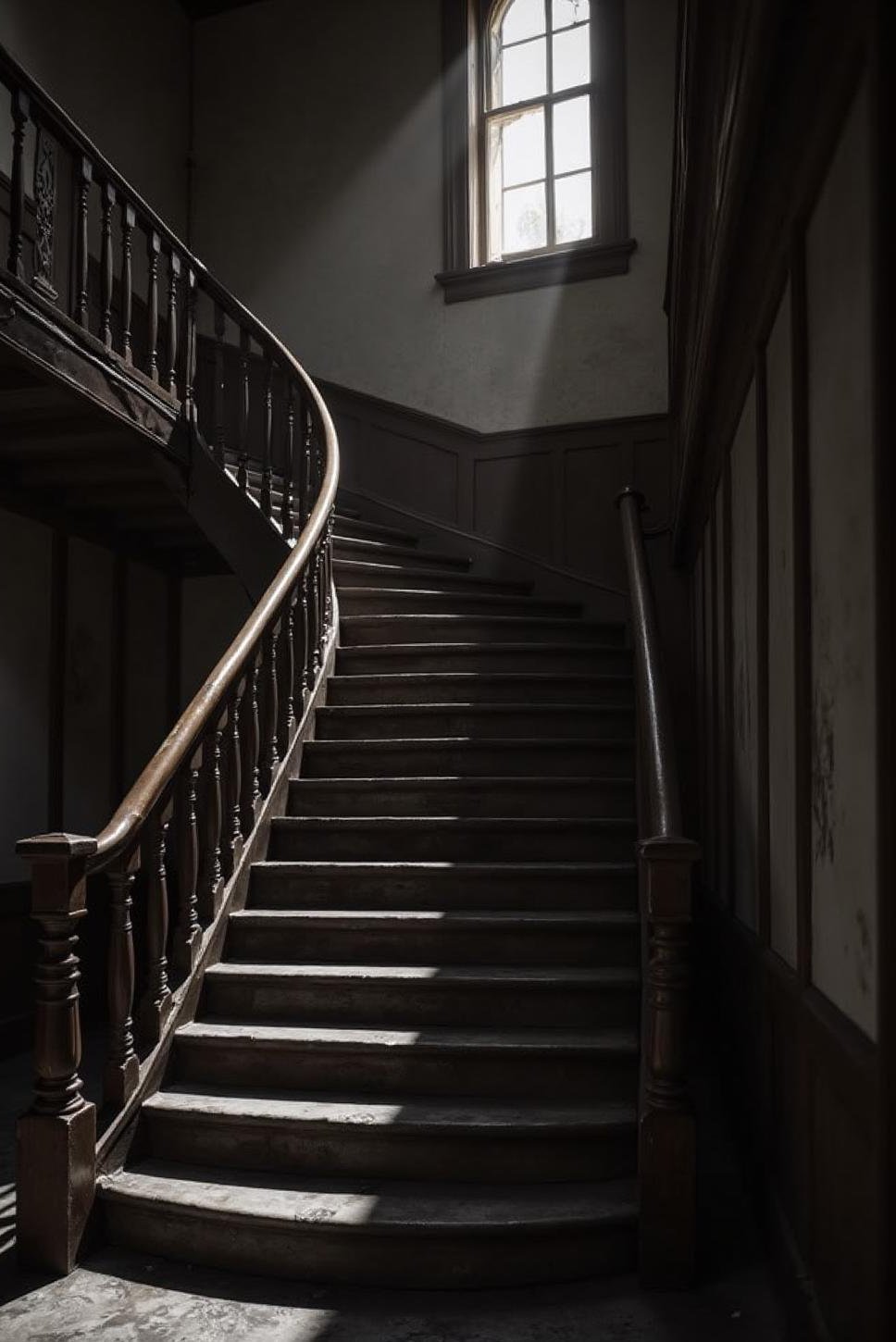 Dark Photography: Spiral Staircase in Black and White