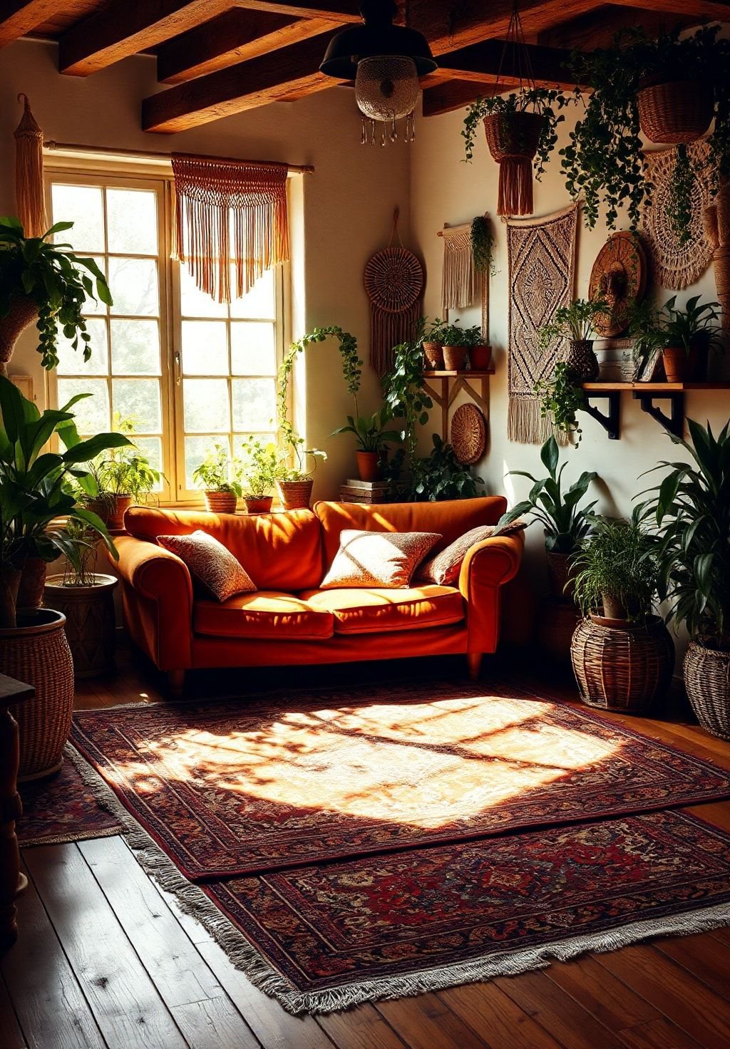 Bohemian Rhapsody: A Living Room Overflowing with Warmth and Style