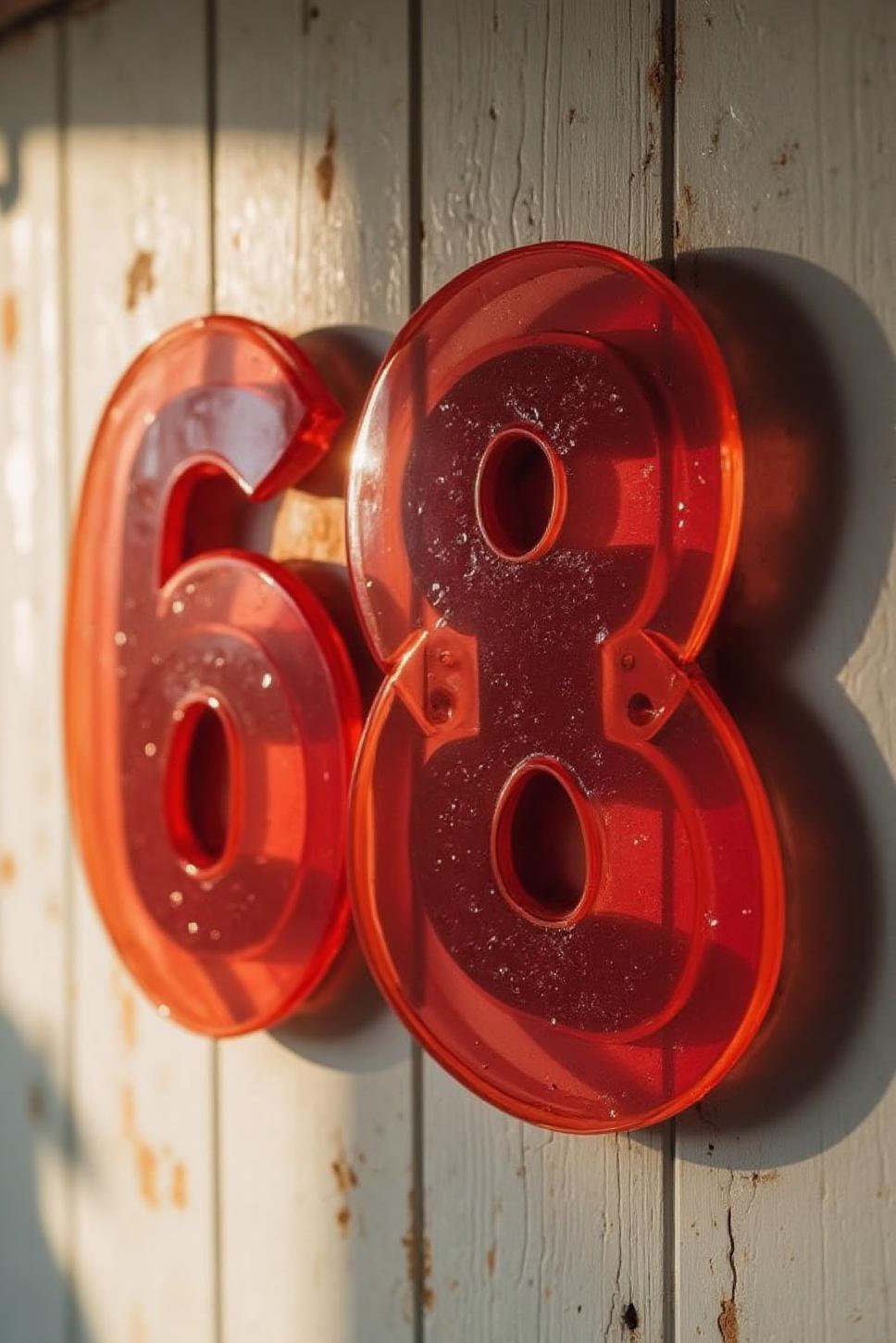 Bright Acrylic DIY House Number Sign