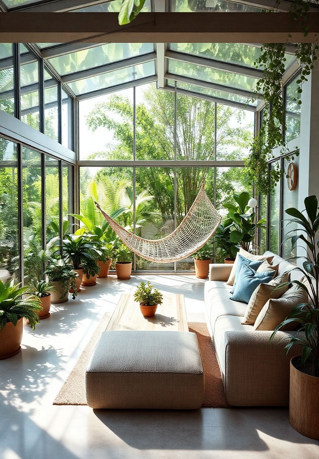 Sunlight-Drenched Conservatory: A Haven of Tranquility