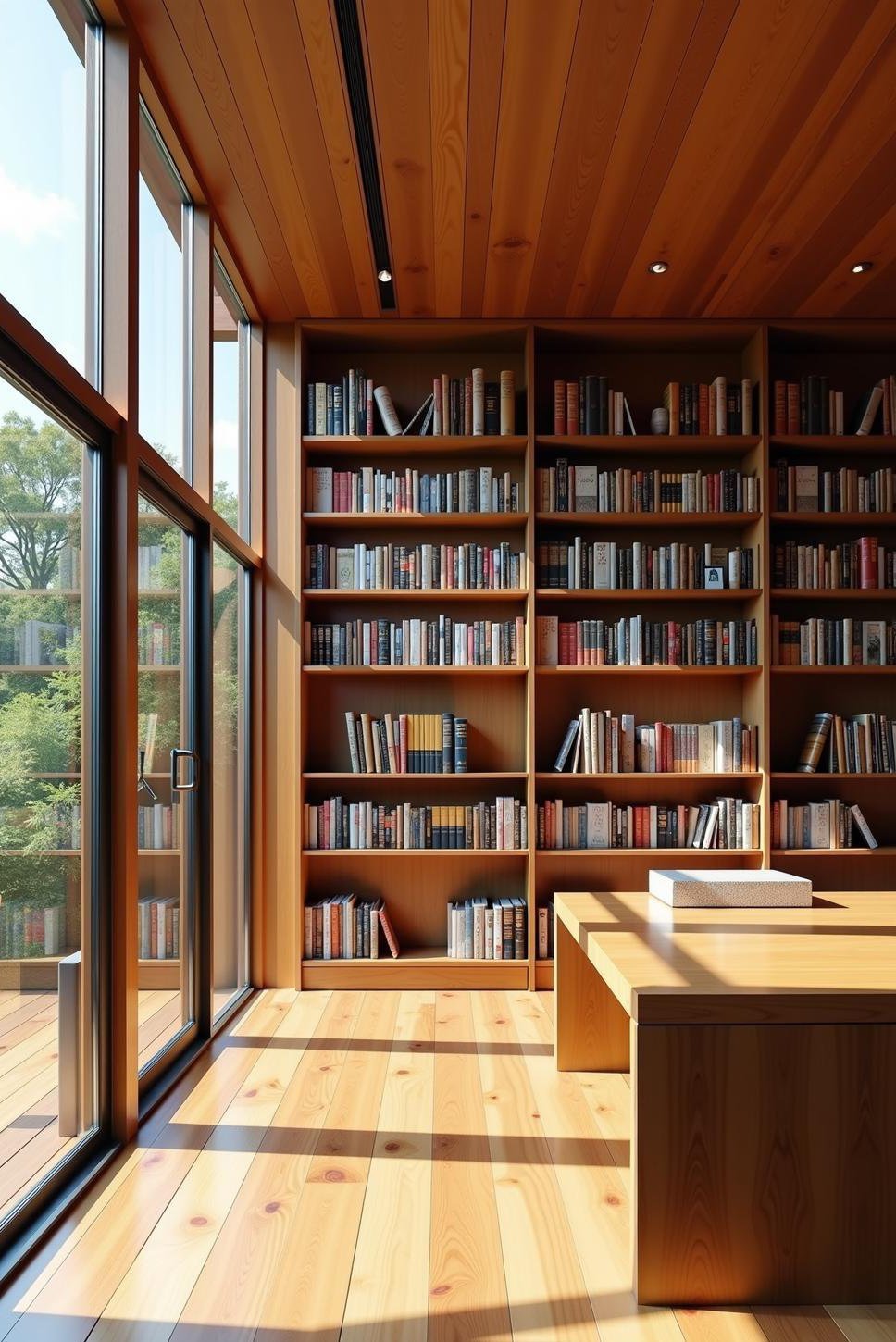 Bright & Airy Home Library Room Design