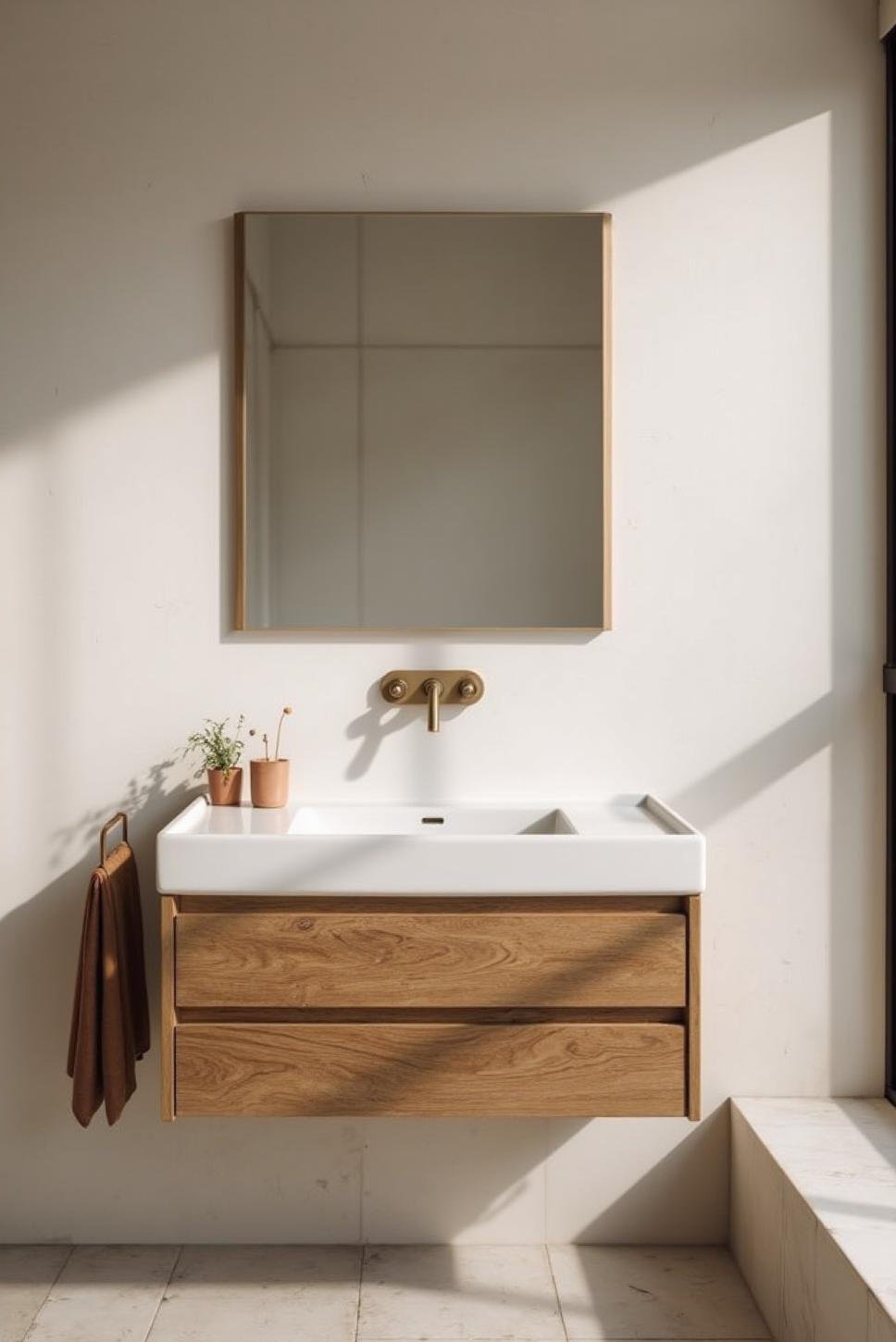 Floating Vanity & Minimalist Bathroom Accessories