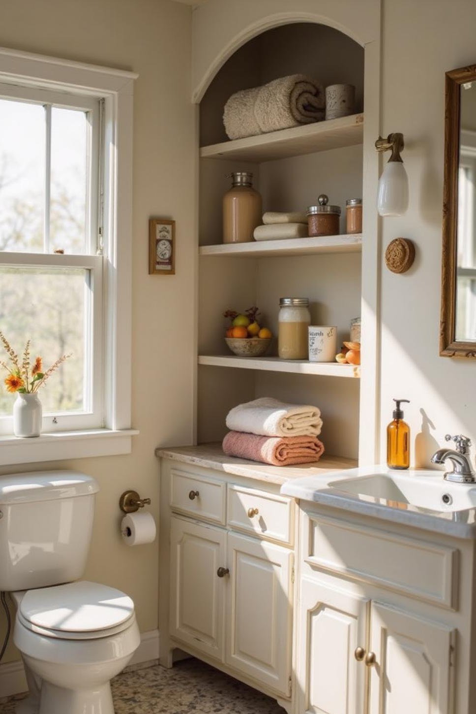 Bright Bathroom: Clever Storage & Decor Ideas