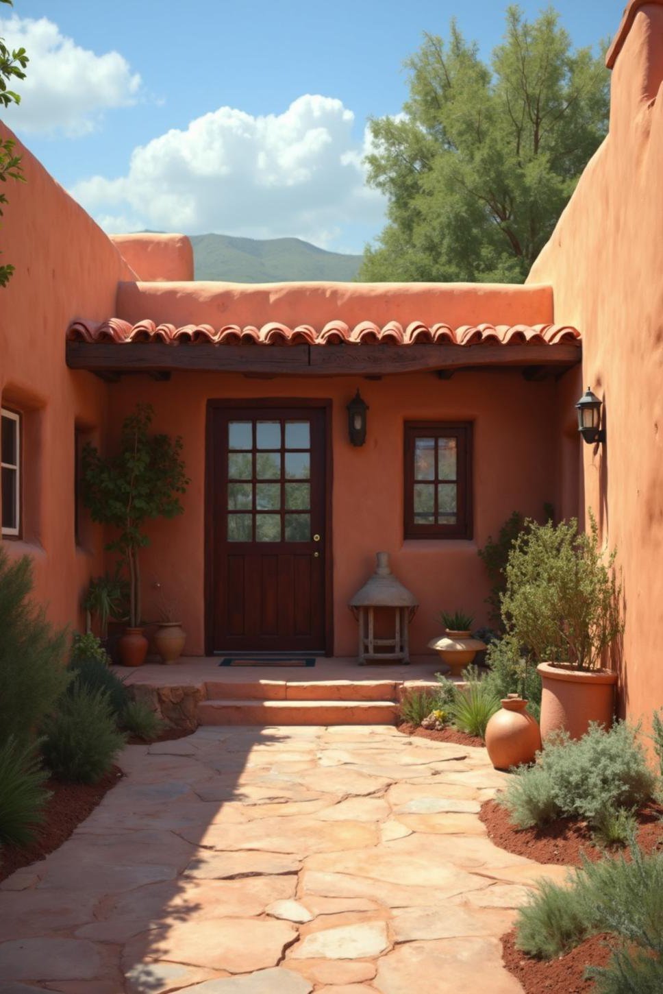 Southwestern Dream House: Adobe Walls & Rustic Charm