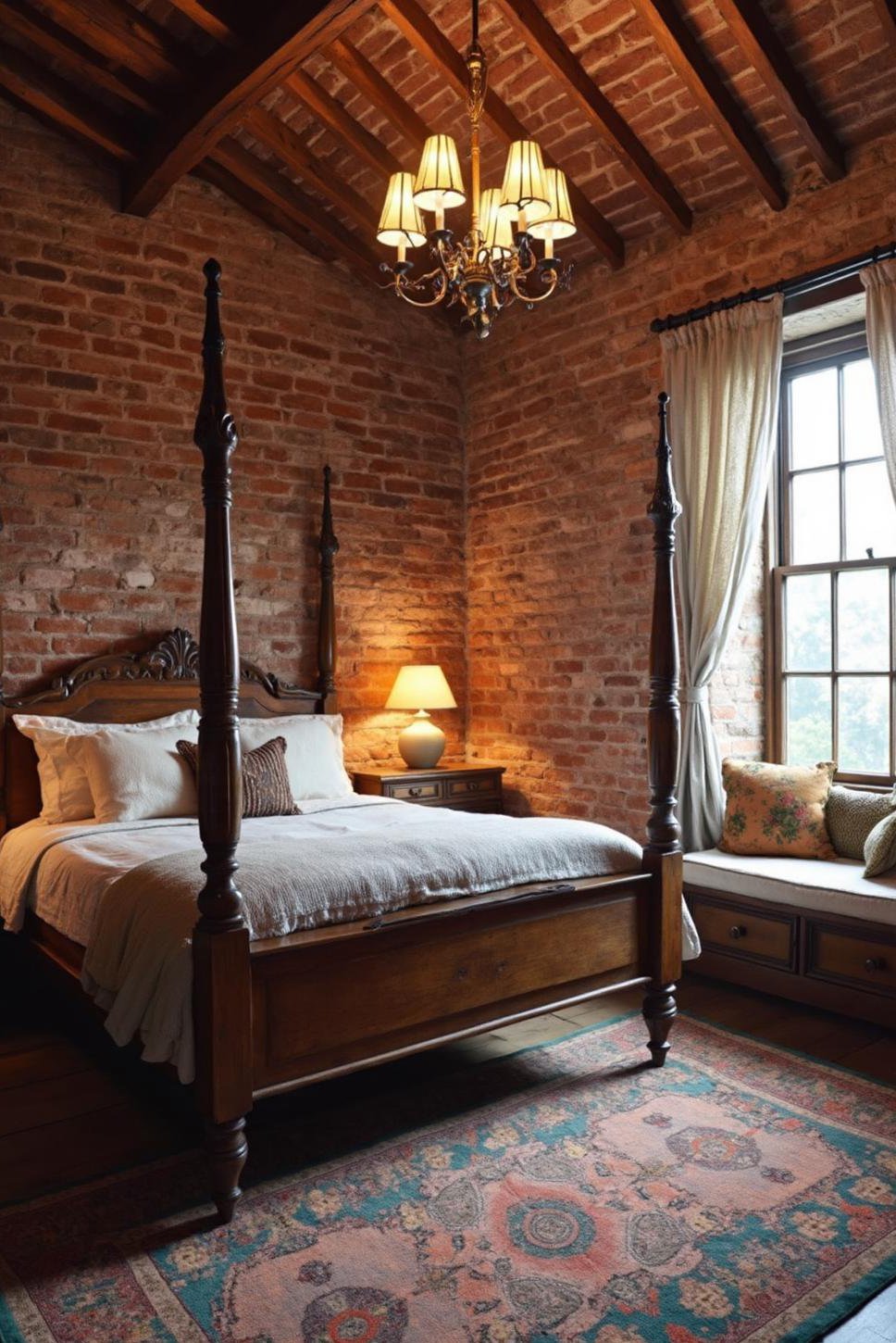 Rustic Chic Loft Bedroom: Cosy Attic Conversion