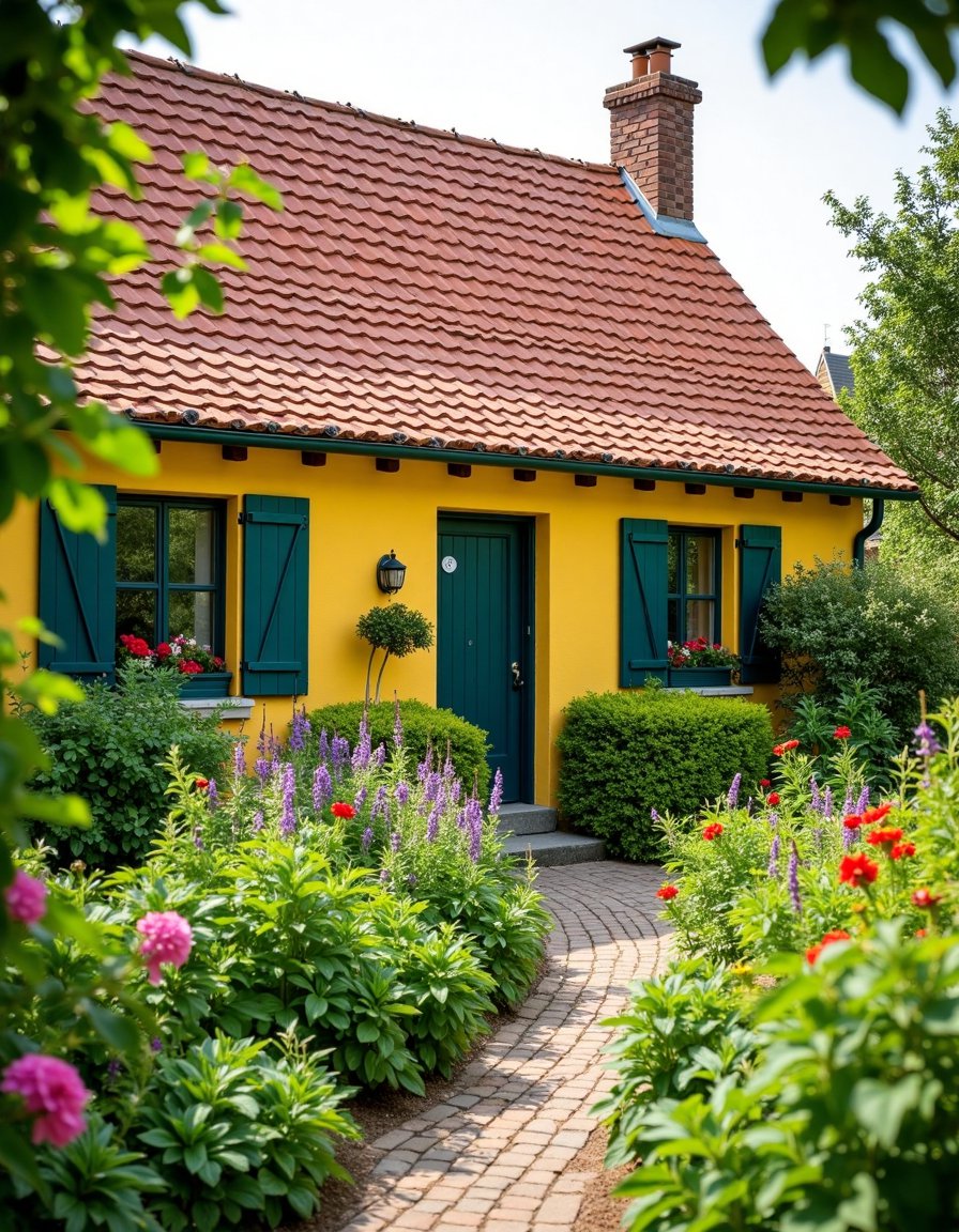 Charming French Cottage: Stone, Slate, & Garden