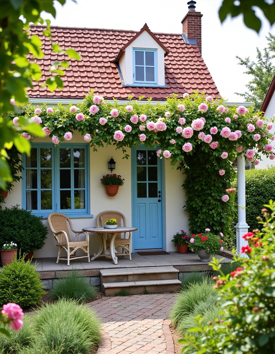 French Country Cottage: Blue, Roses & Charm