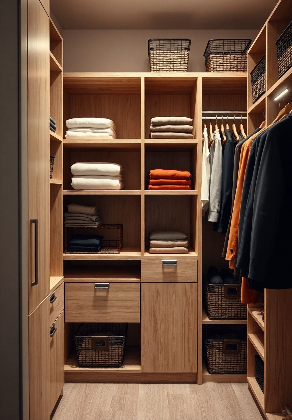 Scandinavian Closet Goals: Light Wood & Minimalist Magic