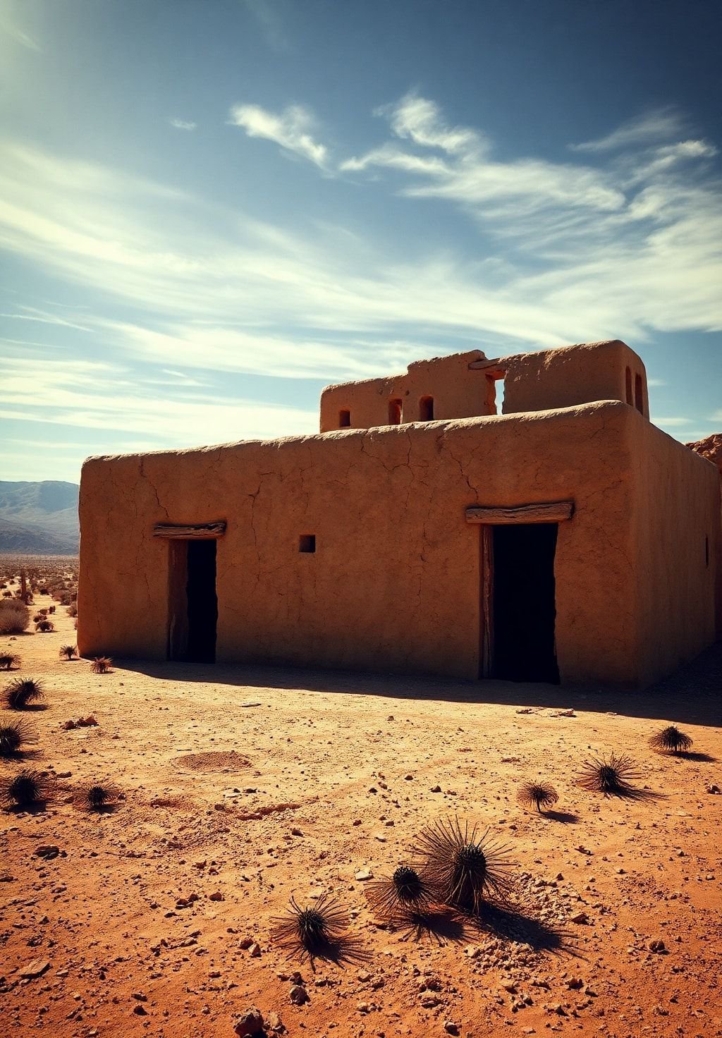 Sun-Bleached Ruins in the Desert