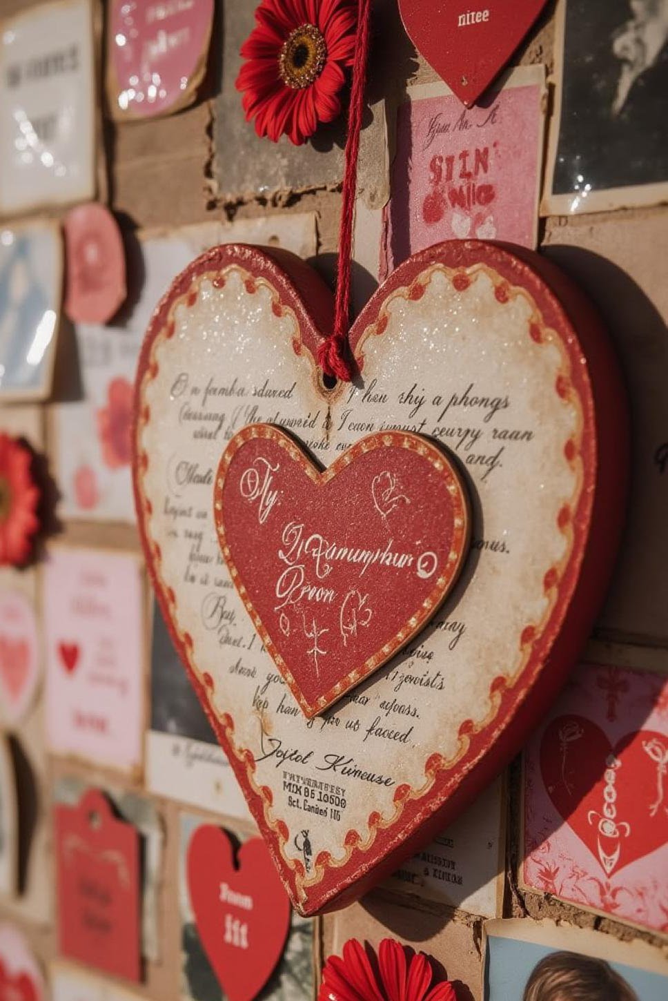 Romantic DIY Valentine's Day Wall Decor