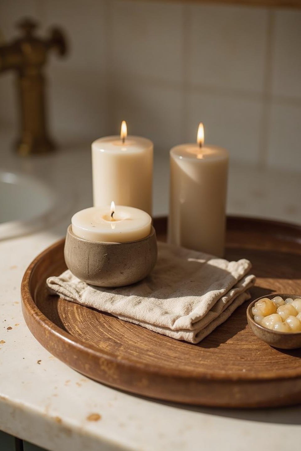 Elegant Vanity Tray: Bathroom Decor Inspiration