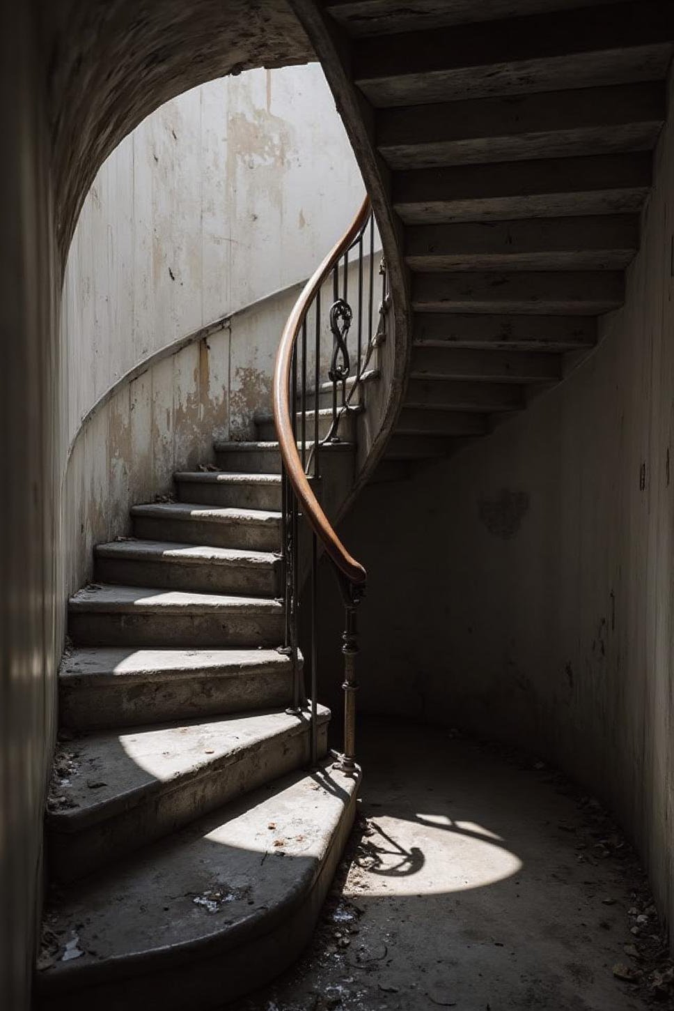 Escher-esque Black and White: Impossible Staircase Photo