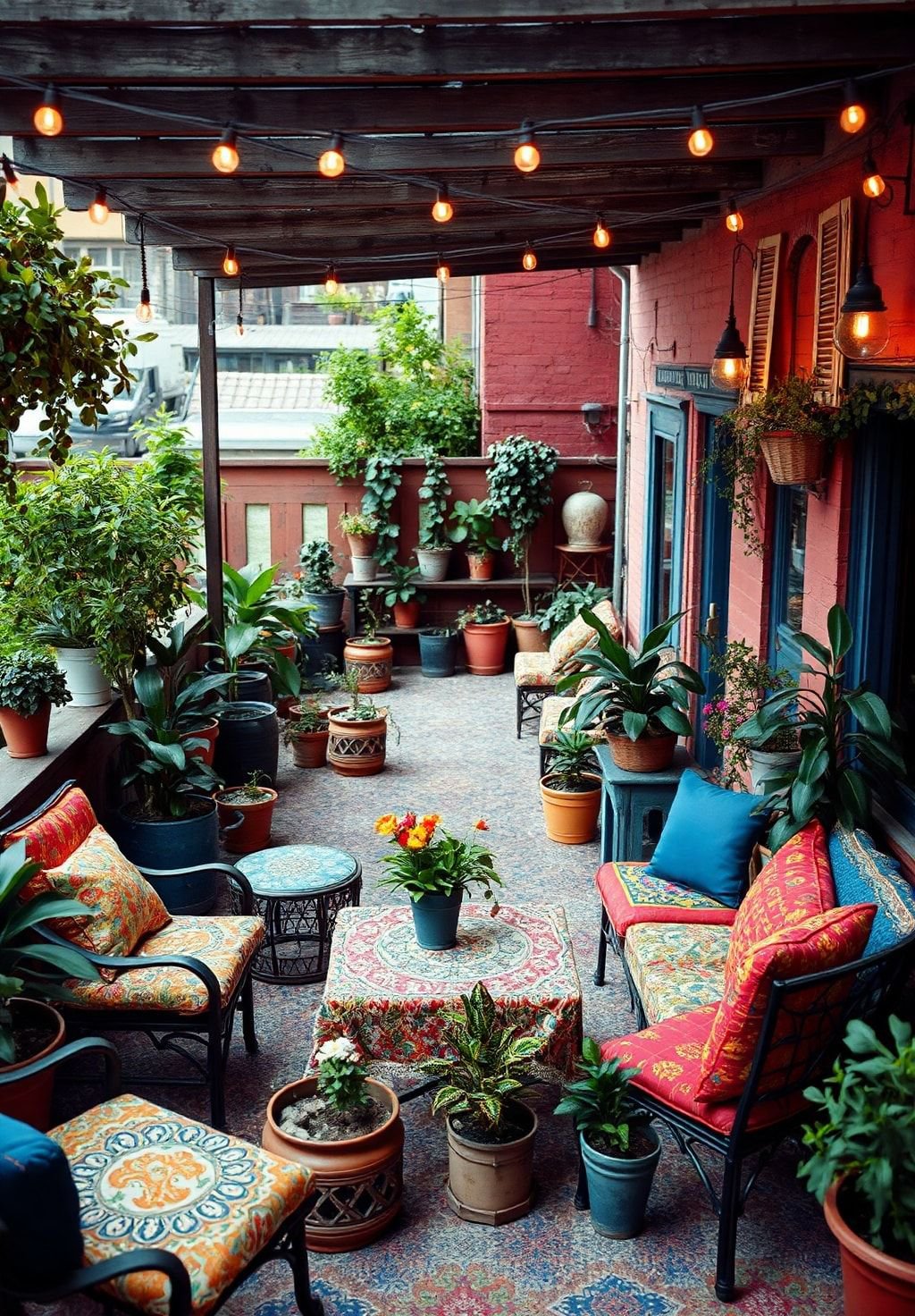 A Patio Oasis of Color and Charm