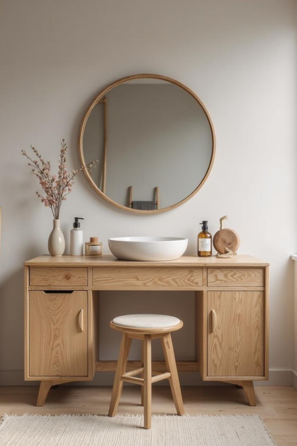 Minimalist Girl Bedroom: Vanity Ideas & Room Makeover