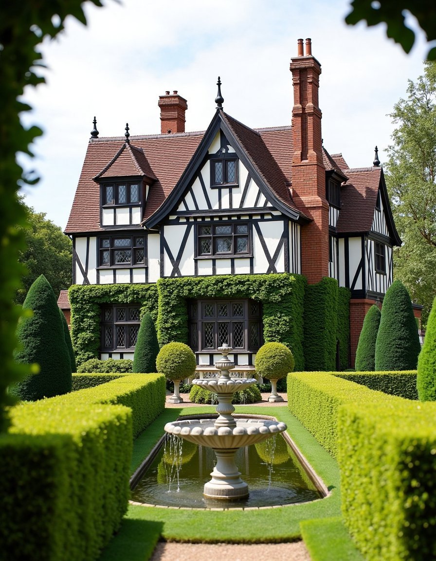 Terracotta French Country Home with Serene Garden