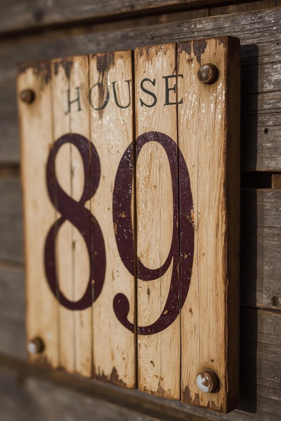 Rustic-Chic DIY House Number Sign: Repurposed Wood Pallet