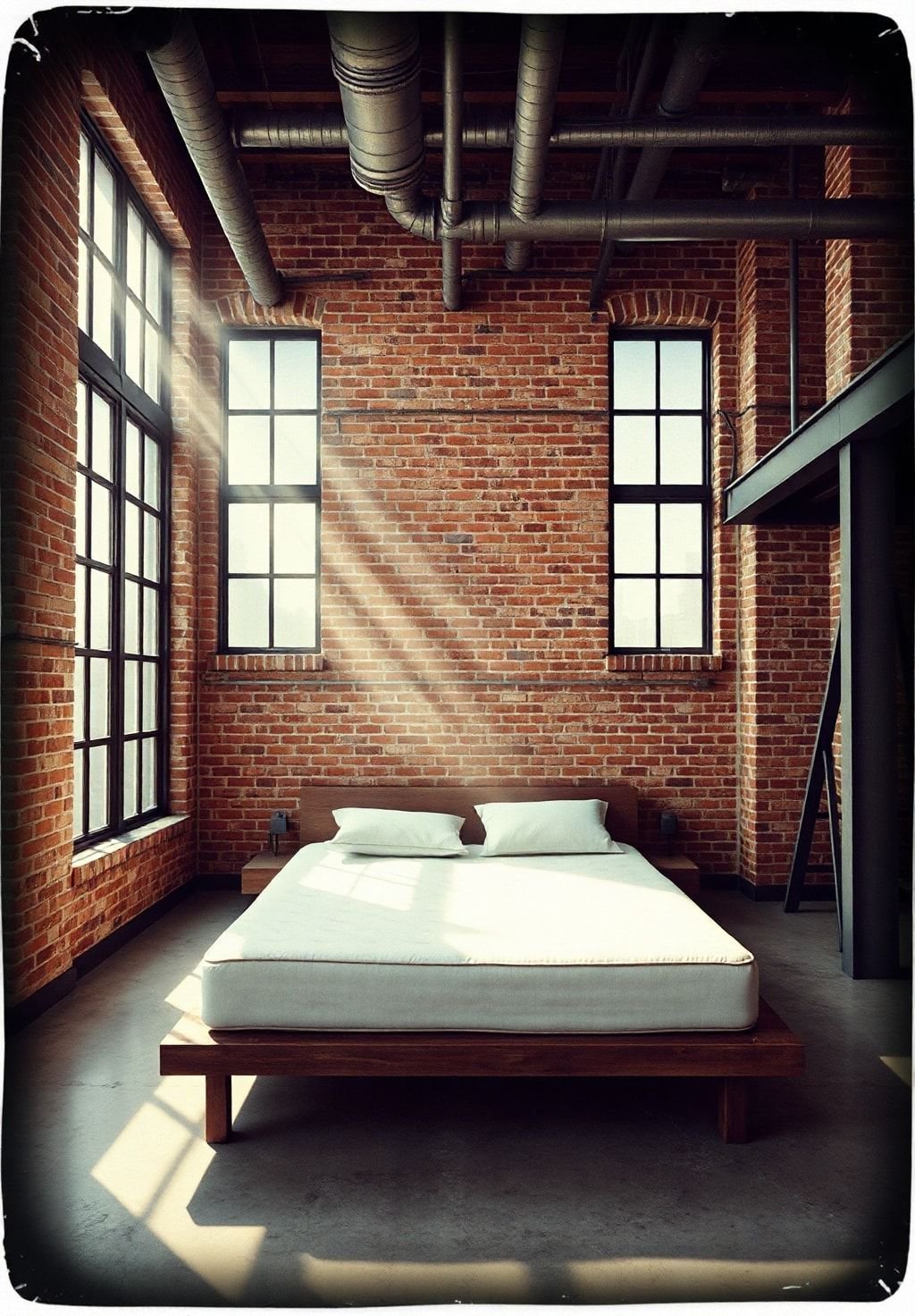 Industrial Chic: Bedroom Dreams in a Former Factory