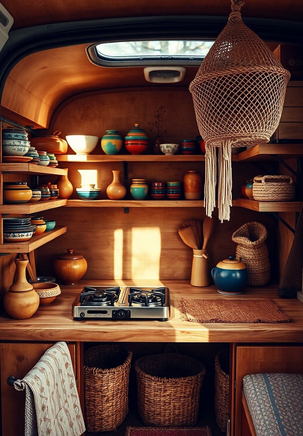 Boho Van Life: Cooking Up Style on Wheels