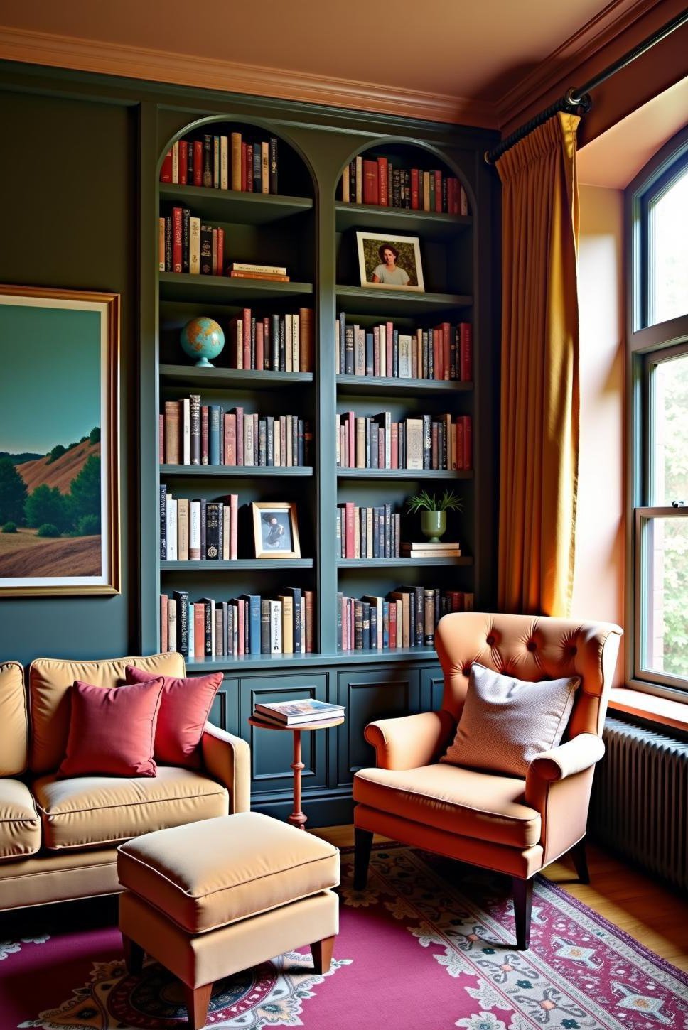 Eclectic Bohemian Home Library: Global & Fun