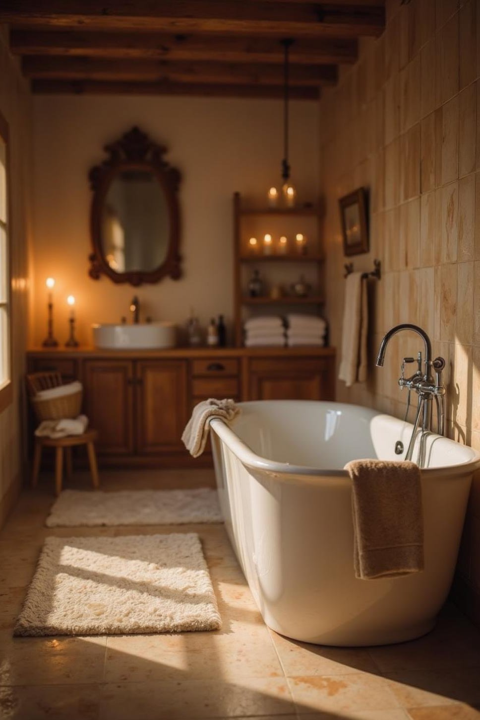 Luxurious Romantic Ensuite: High-End Bath Decor