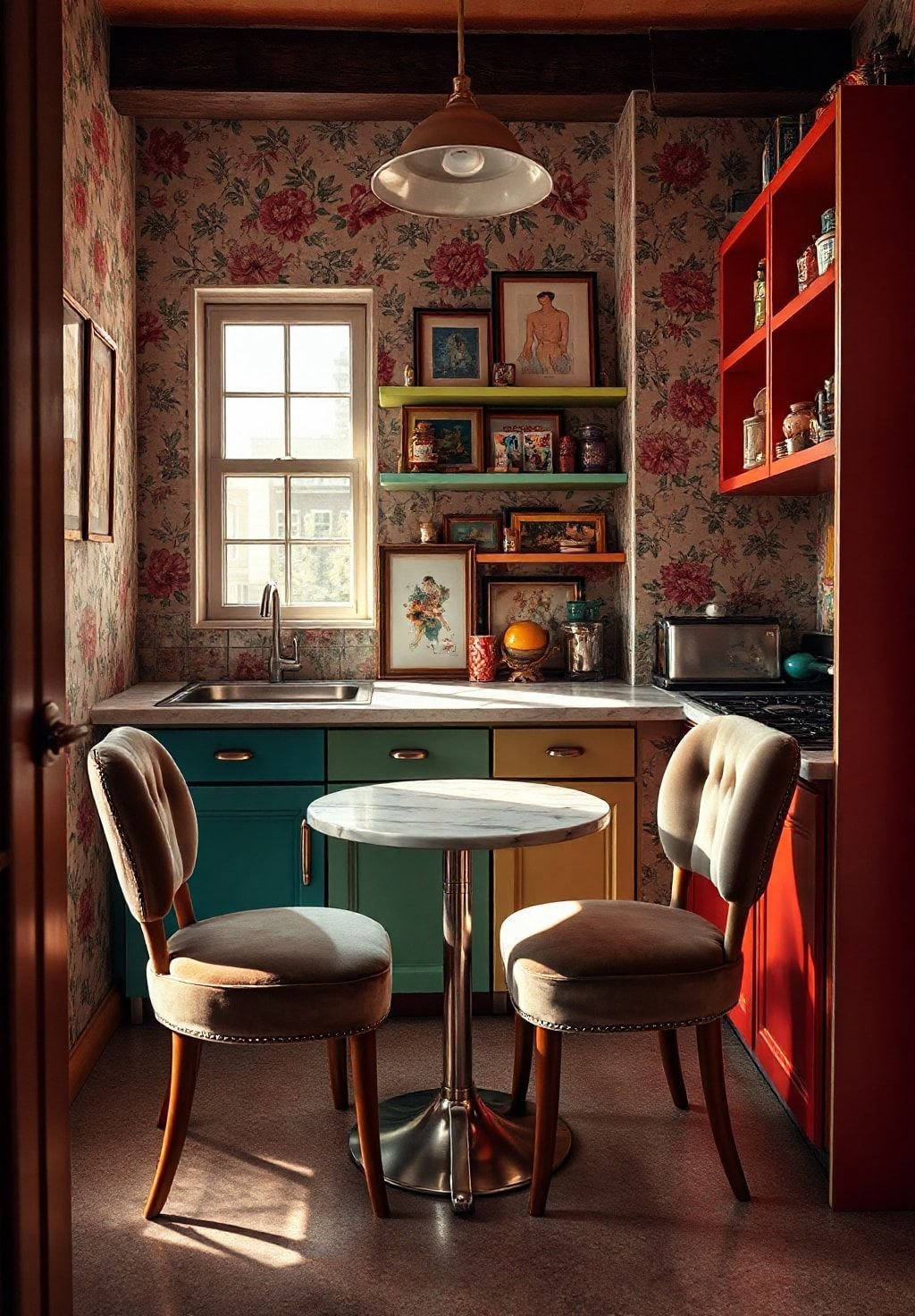 Maximalist Magic in a Mini Kitchen