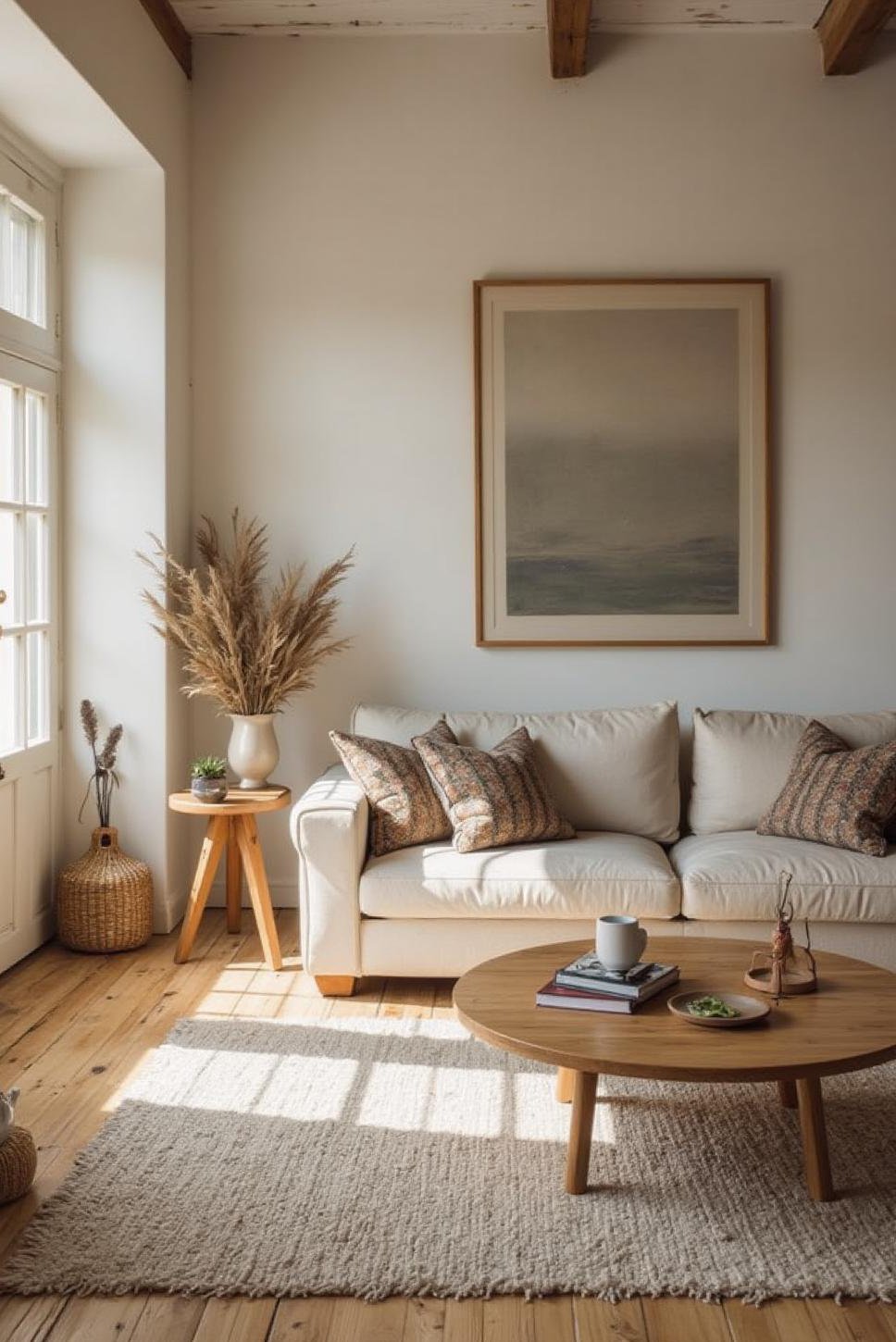 Air and Light: Scandinavian English Cottage Living Room