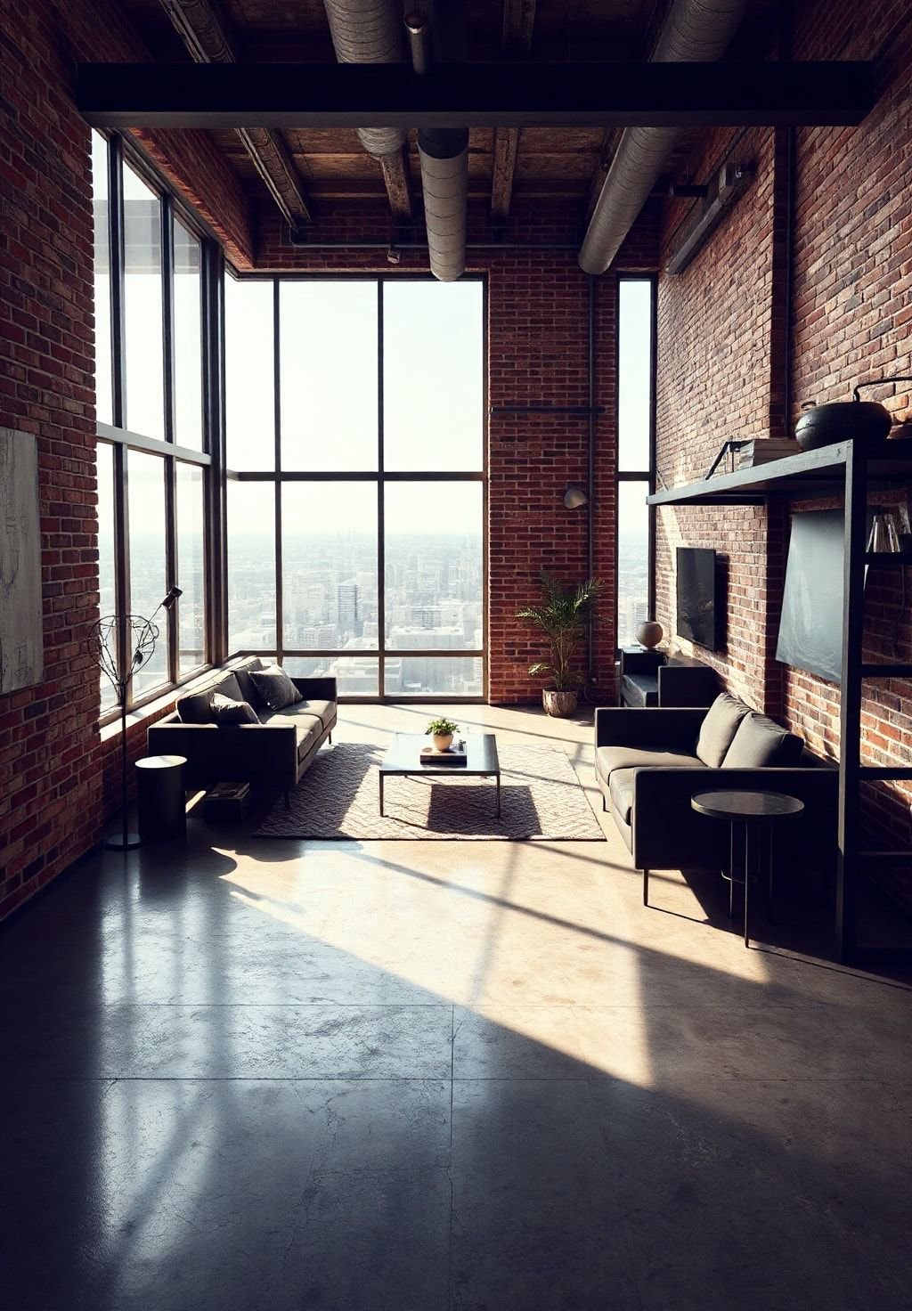 Industrial Chic Loft: Where Urban Style Meets Tranquility