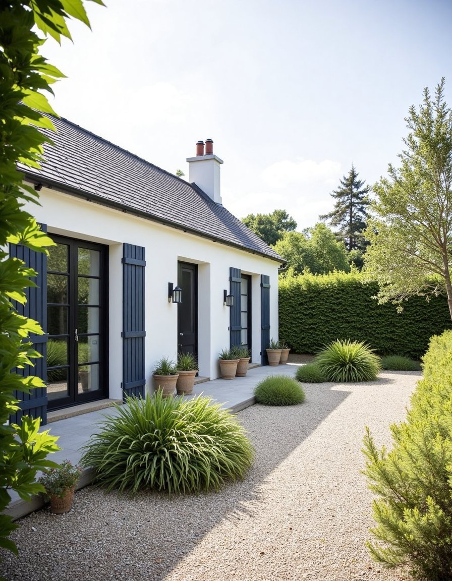 Terracotta French Country Home with Cypress & Pool