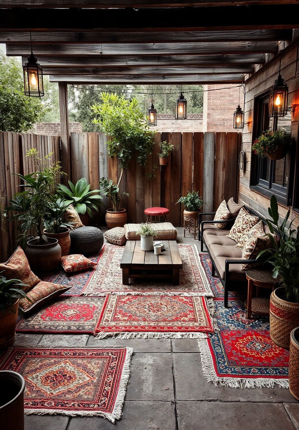 Bohemian Oasis: A Patio Escape with Global Flair