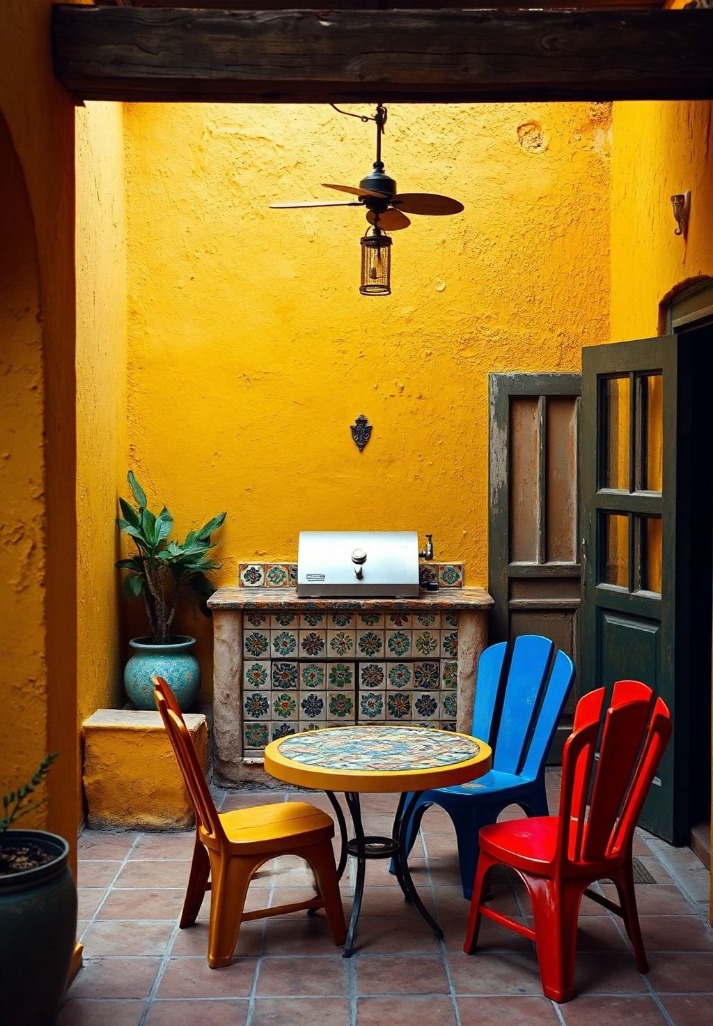 A Fiesta for the Senses:  A Vibrant Mexican-Inspired Patio