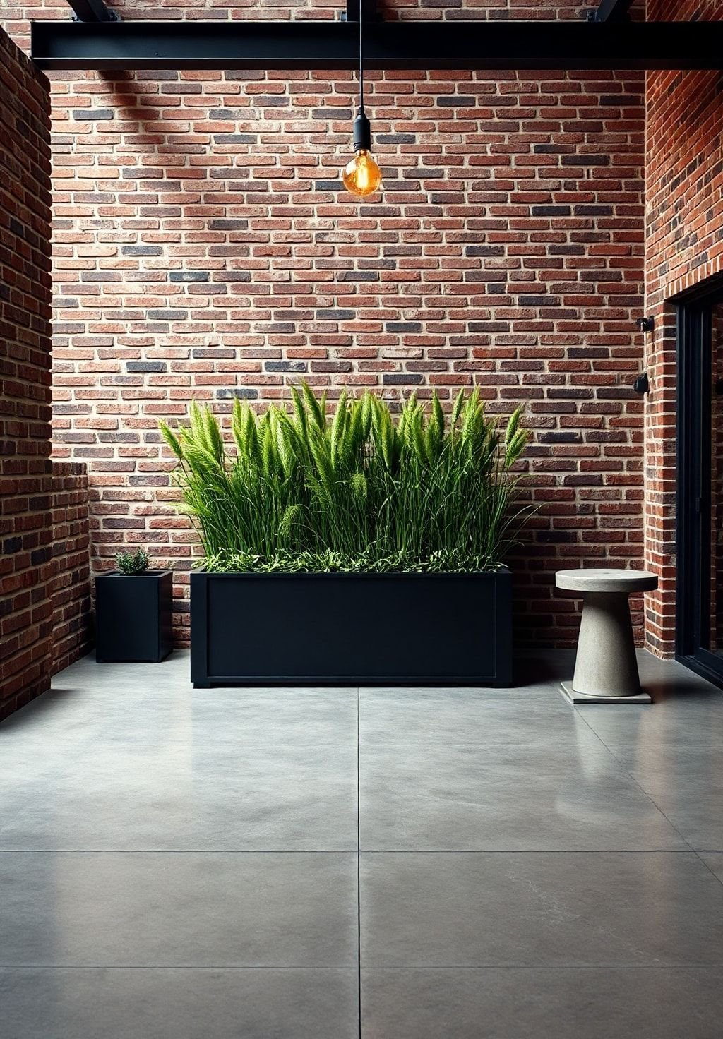 Urban Oasis: Industrial Chic Patio Design