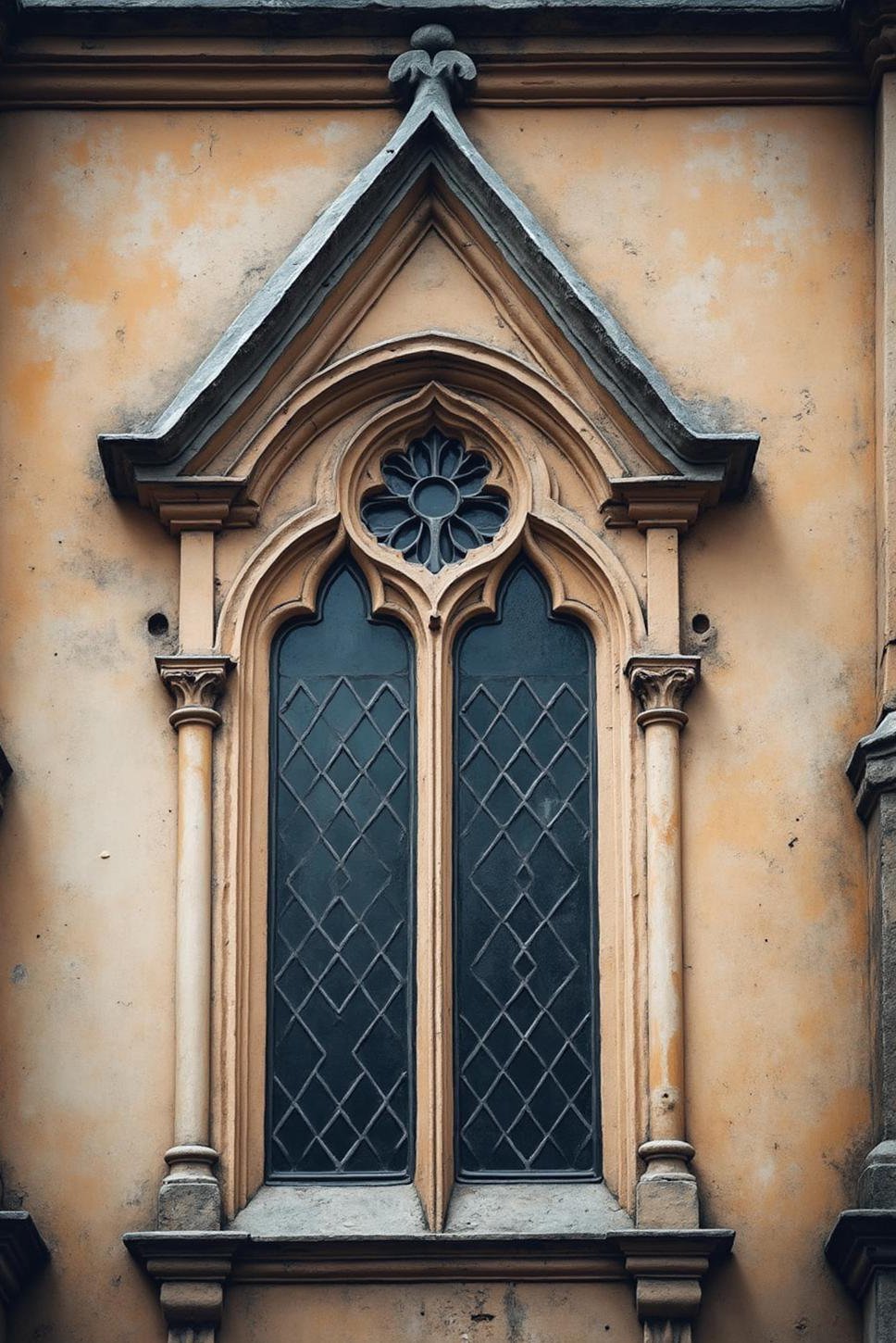 Ornate Church Window: Macro Photography Details