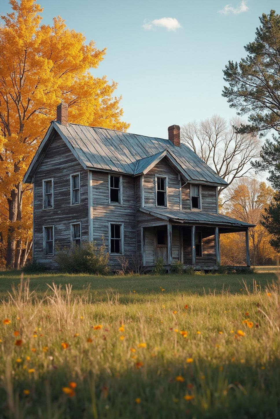 Abandoned Farmhouse: Nature Reclaims Forgotten Places