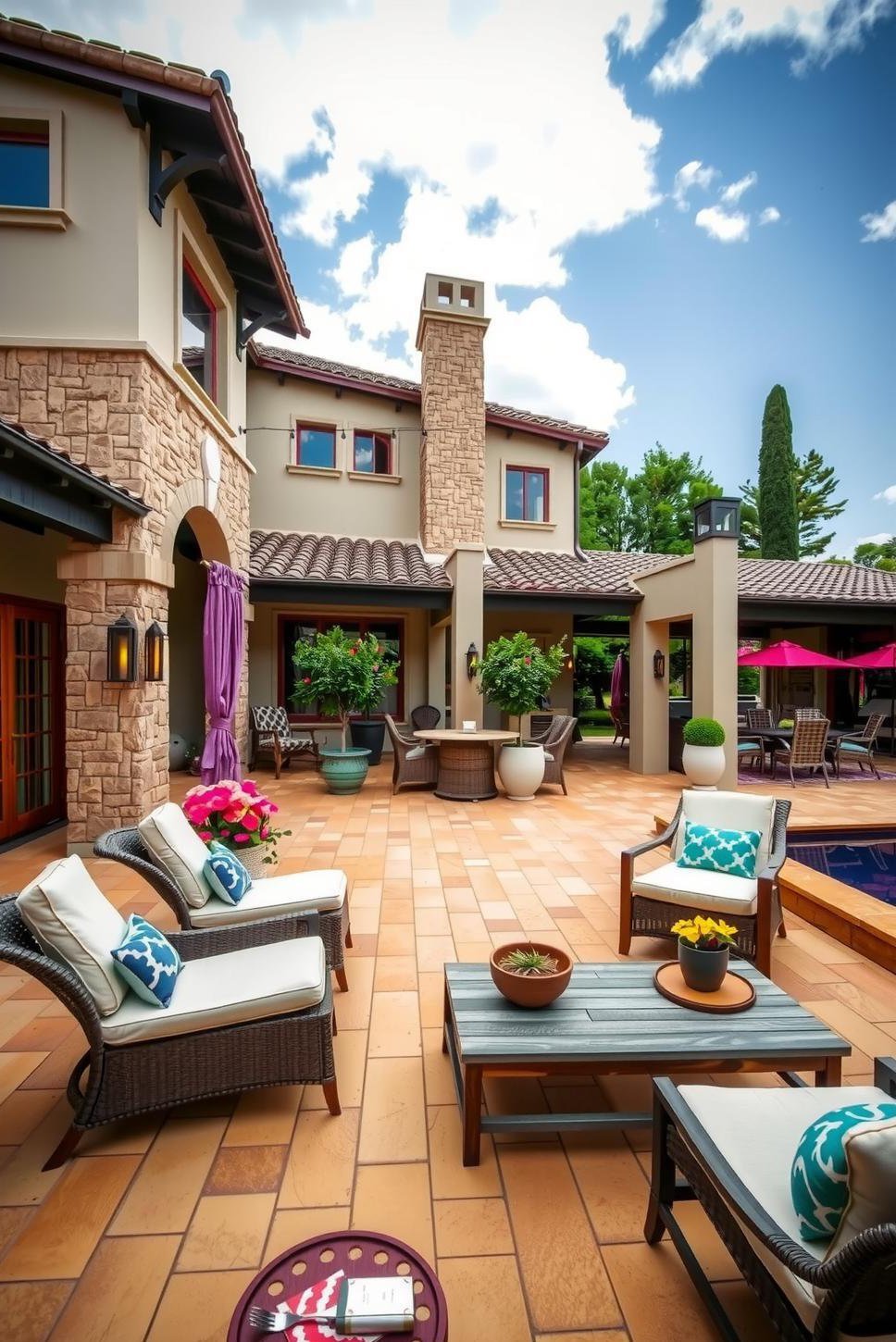 Tuscan Dream House: Inviting Veranda & Relaxed Living