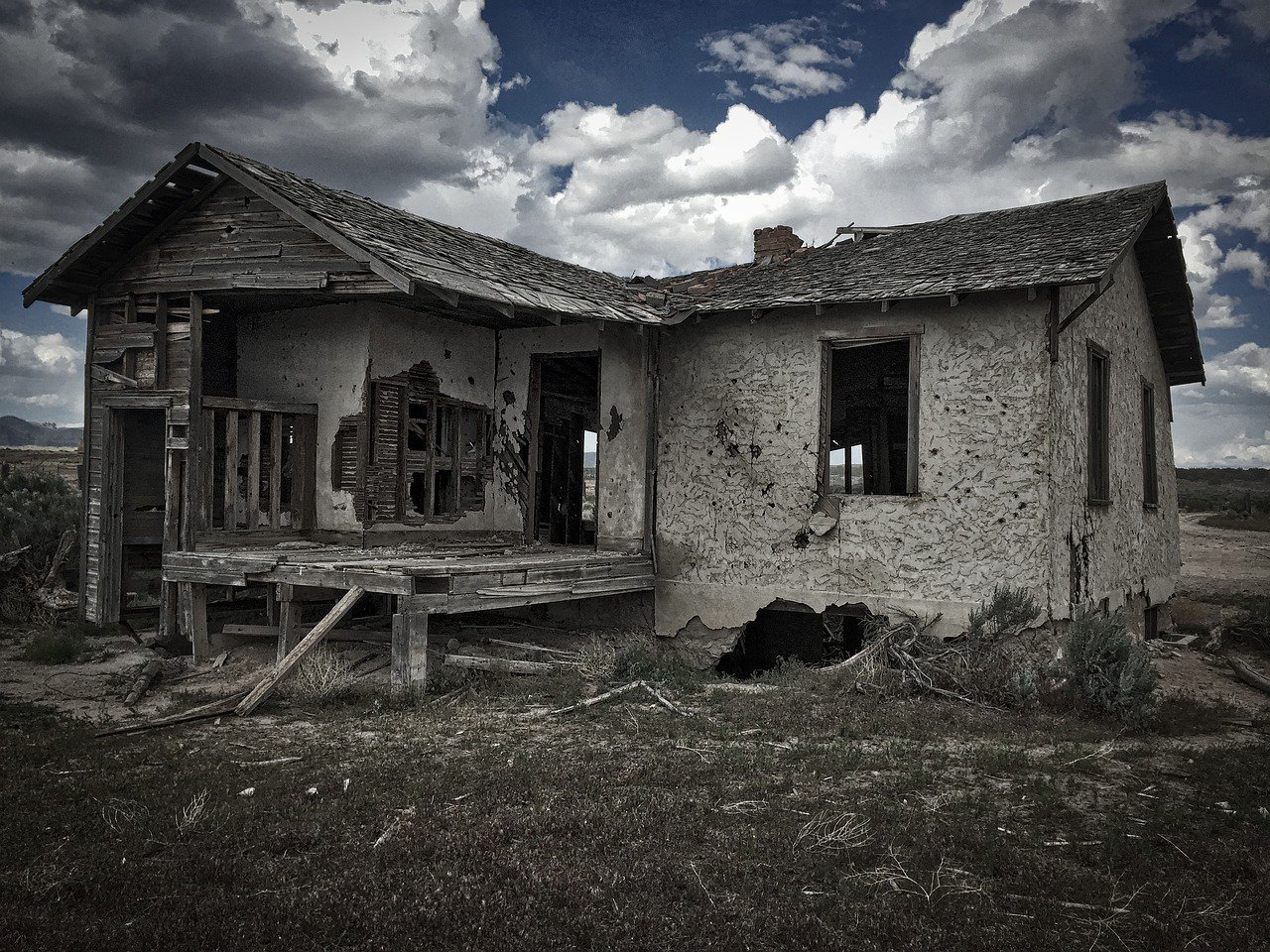 Ghost House in the Desert