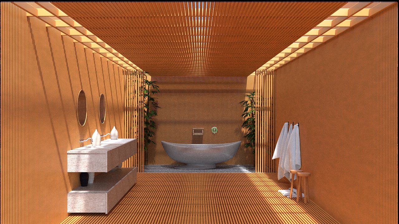 Serene Sanctuary: A Minimalist Bathroom Oasis