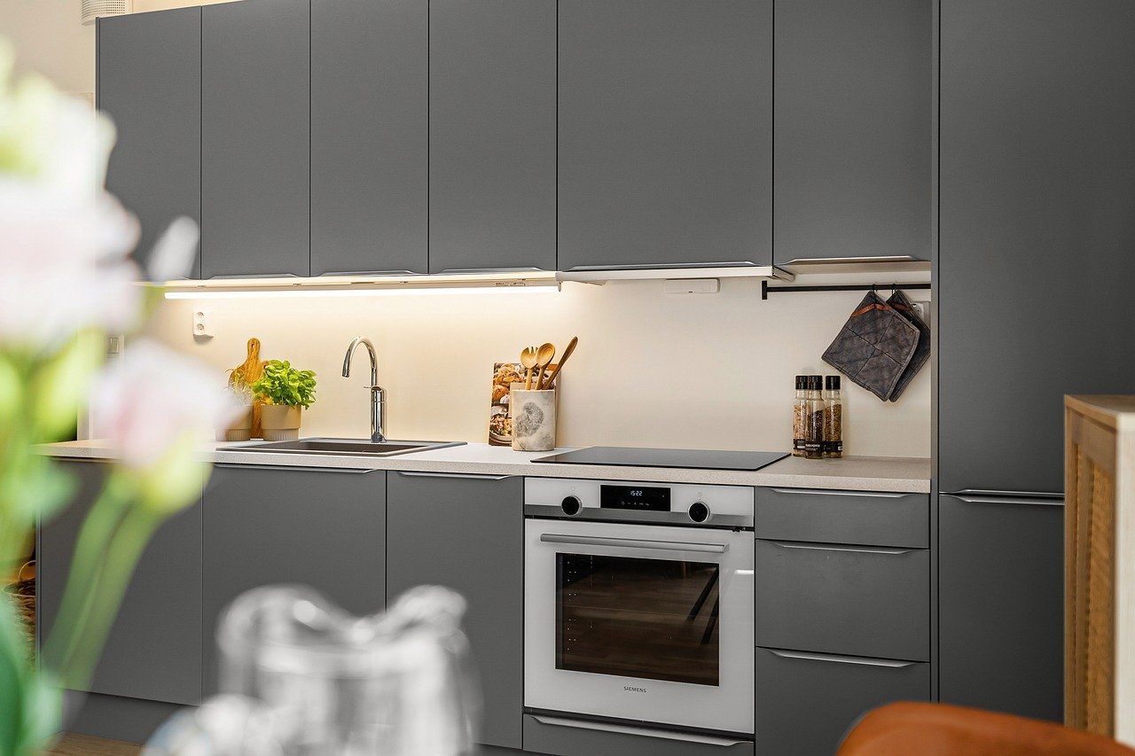 Matte Grey Elegance: A Kitchen Designed for Quiet Luxury