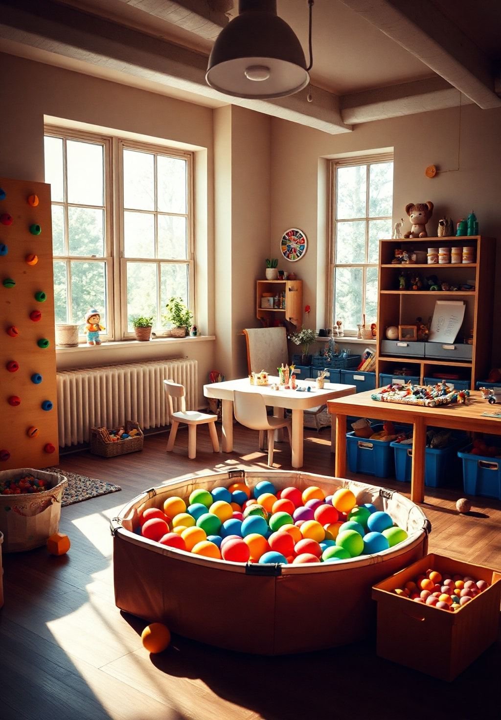 Sunshine, Play, and Learning: A Bright Playroom Design