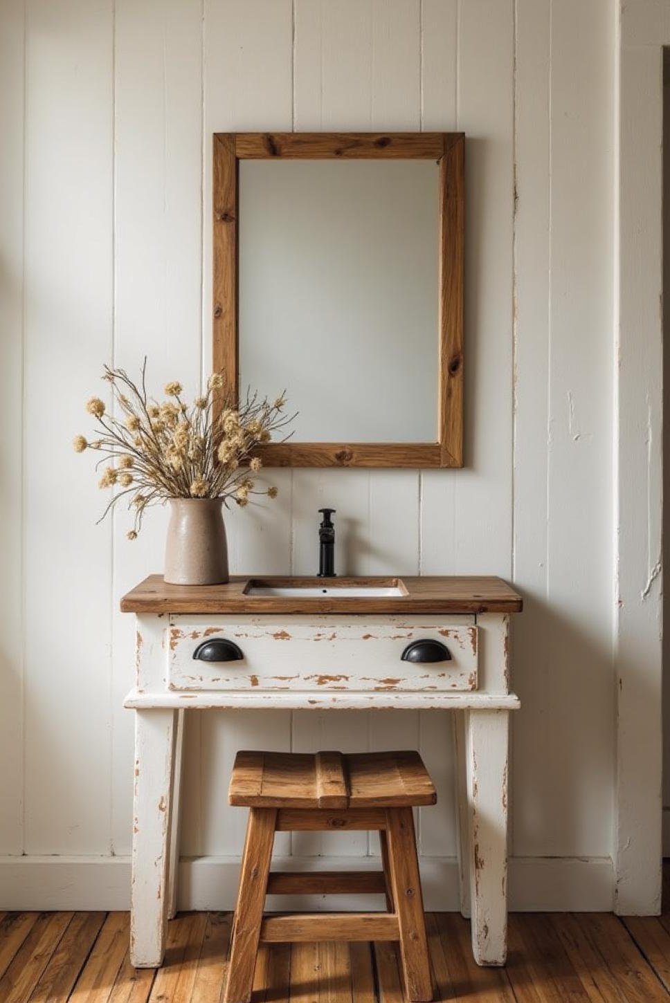 Farmhouse Vanity Ideas: Rustic Bedroom Makeover