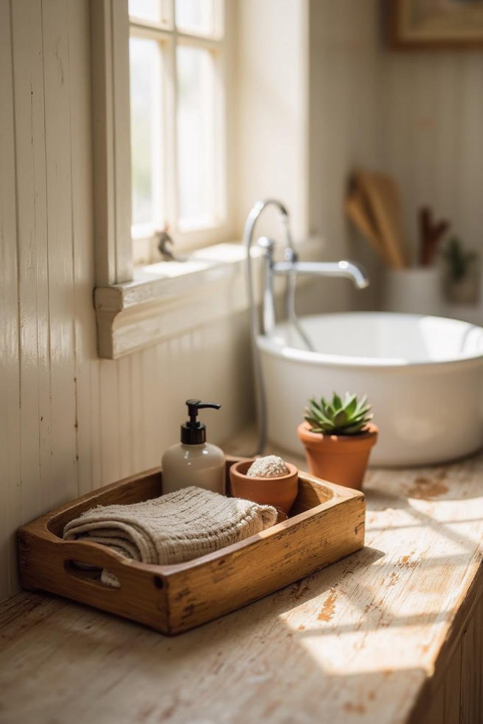 Rustic Chic Vanity Tray: Amazon Bathroom Must-Haves