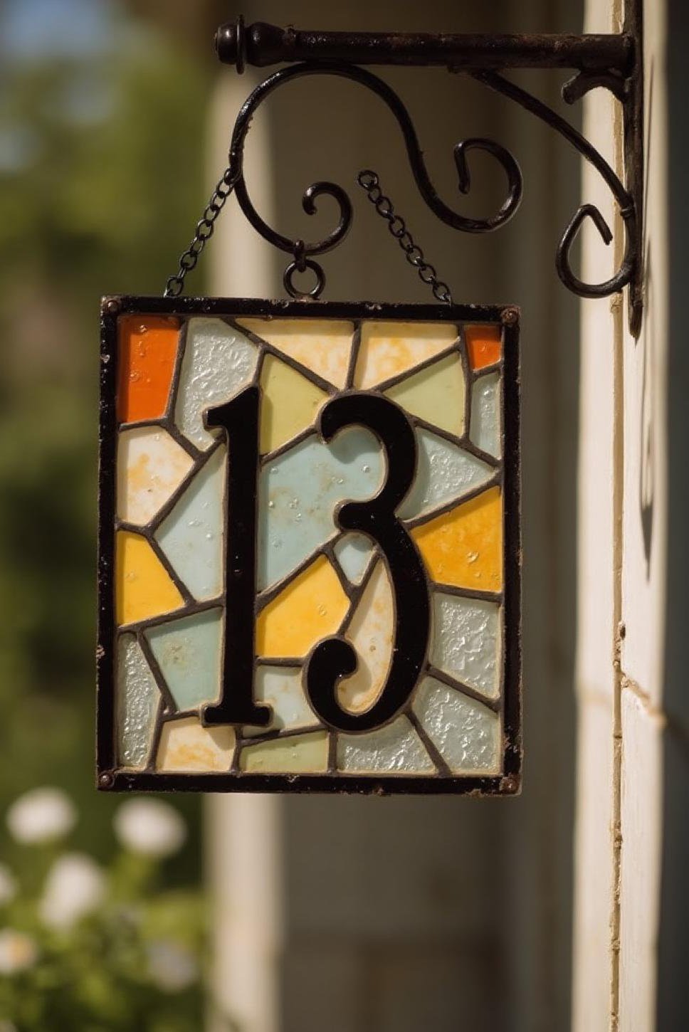 Stained Glass House Number Sign: DIY Project