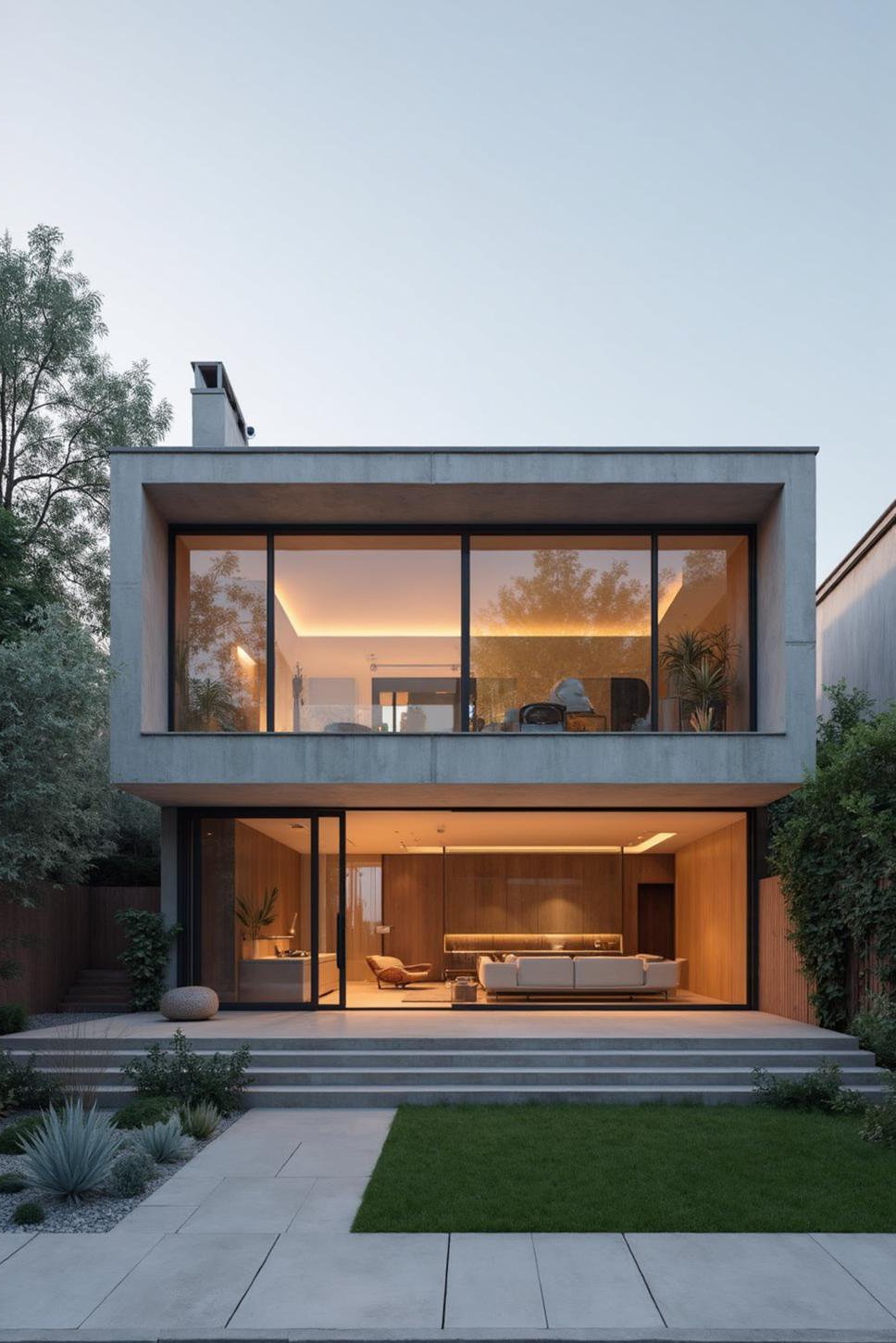 Sleek Minimalist Dream House Exterior & Interior