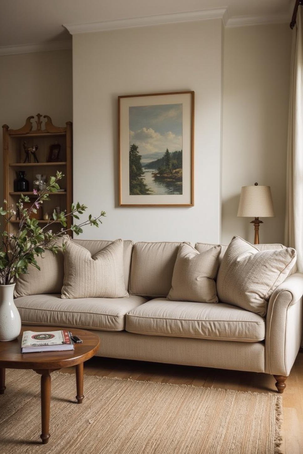 Refined English Cottage Living Room Decor