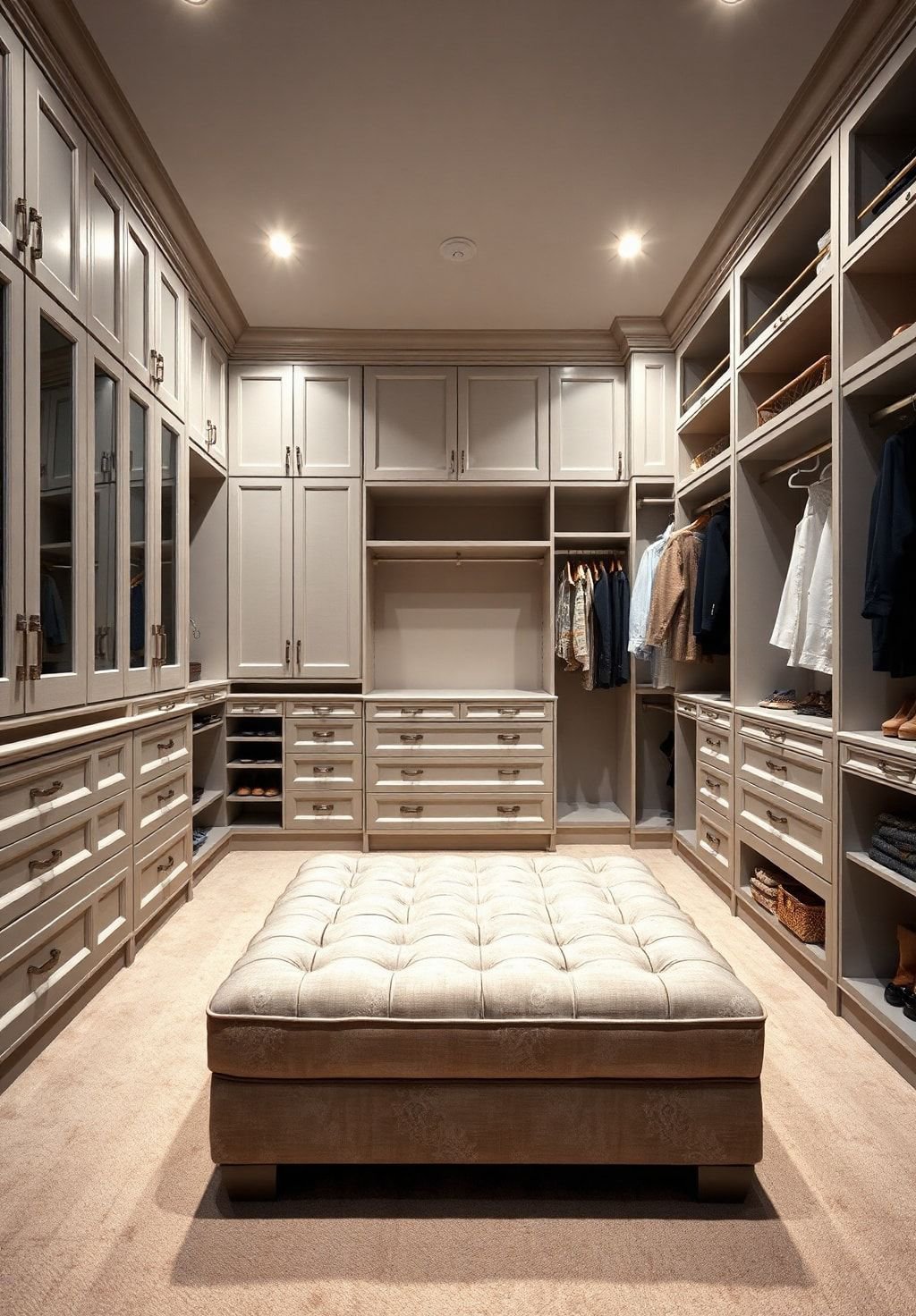 Dream Walk-In Closet with Custom Storage