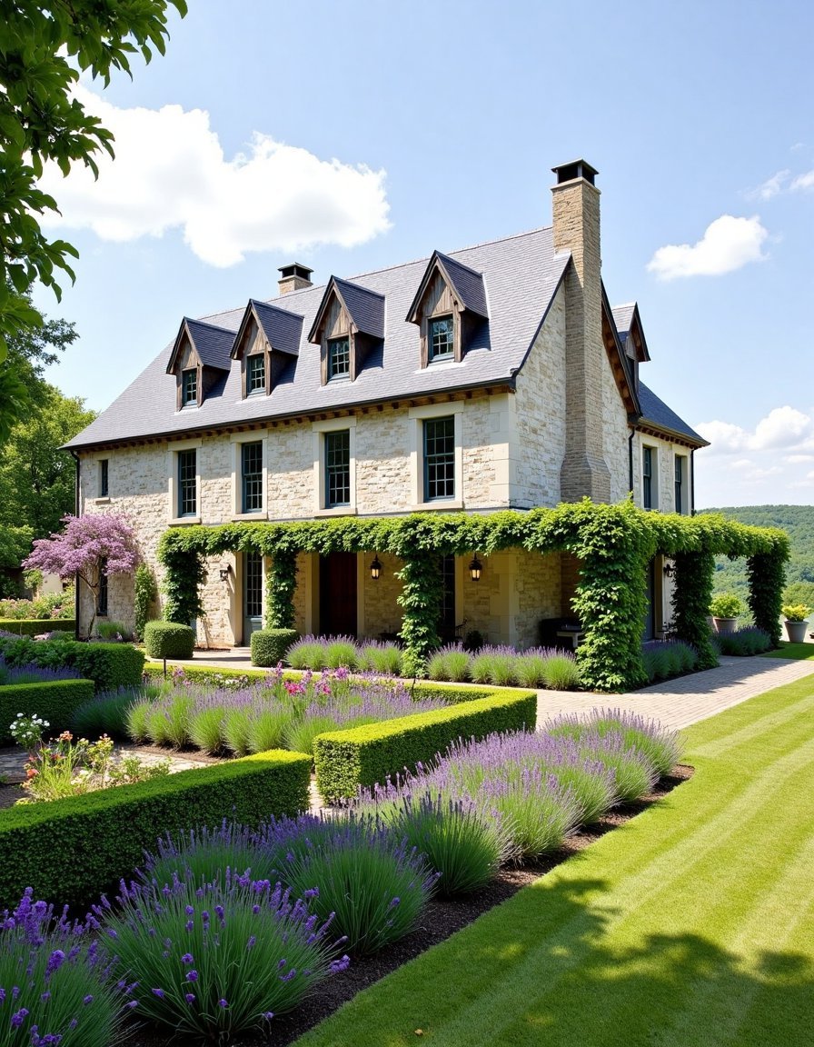 Charming French Country Home with Stone & Roses