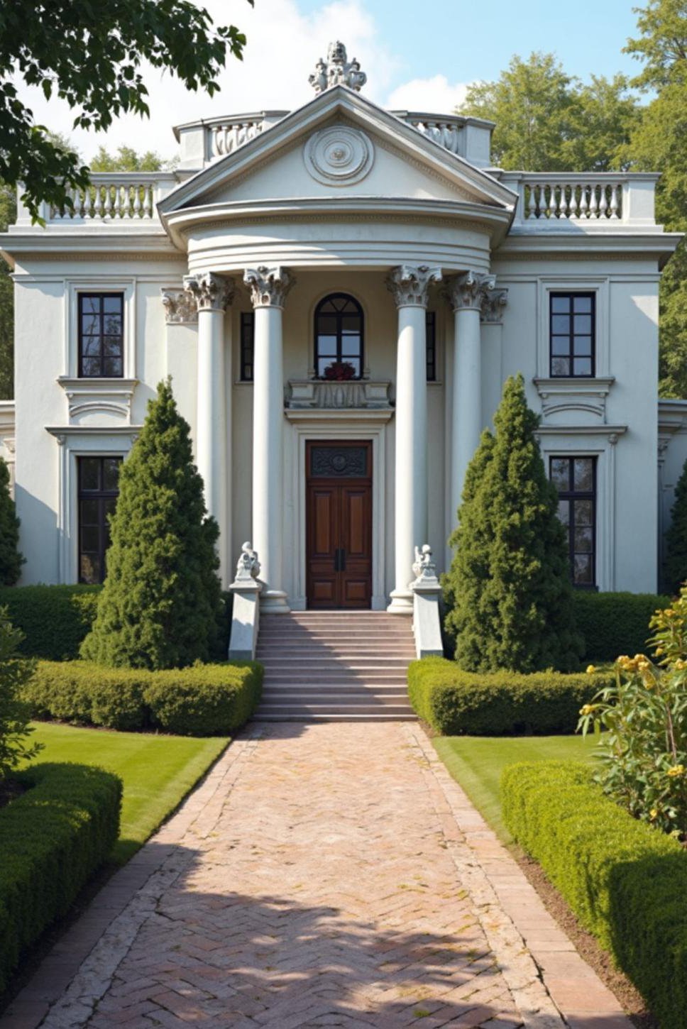 Grand Georgian Dream House:  Opulent Interior, Symmetrical Exterior