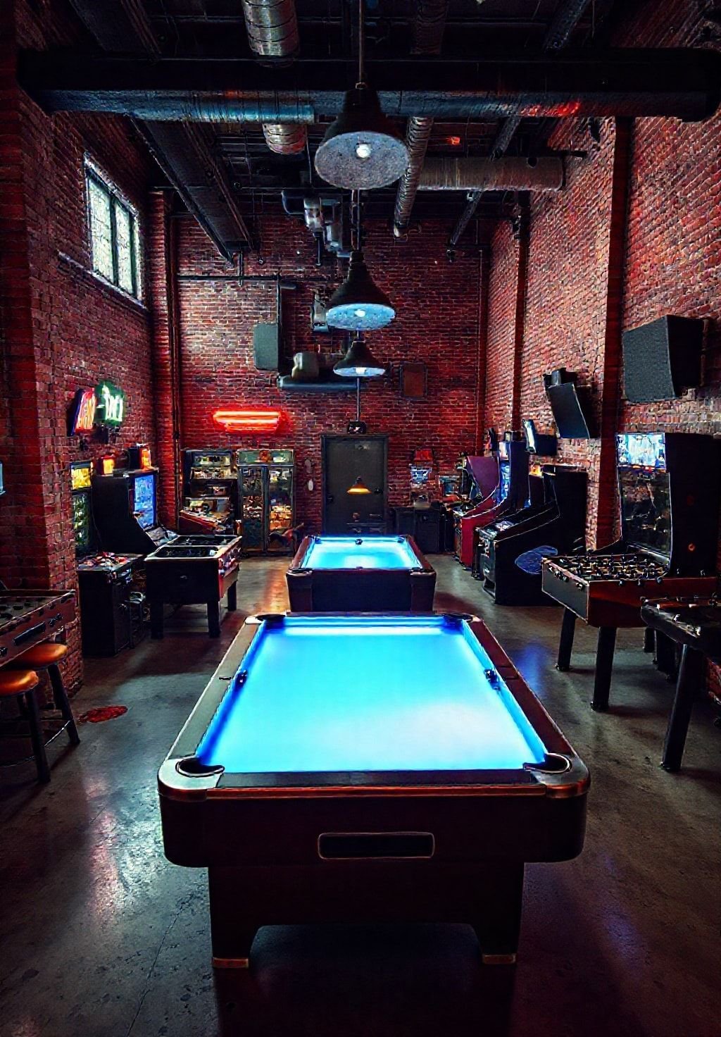 Industrial Game Room: Where Fun Meets Function