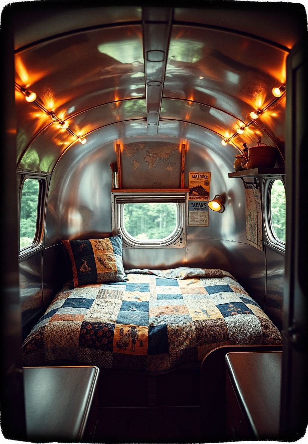 Vintage Airstream Dreams: A Cozy Retreat on Wheels