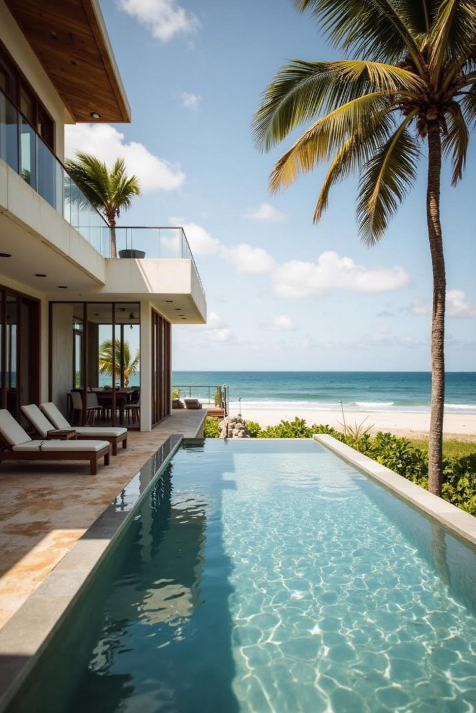 Oceanfront Tropical Villa with Infinity Pool