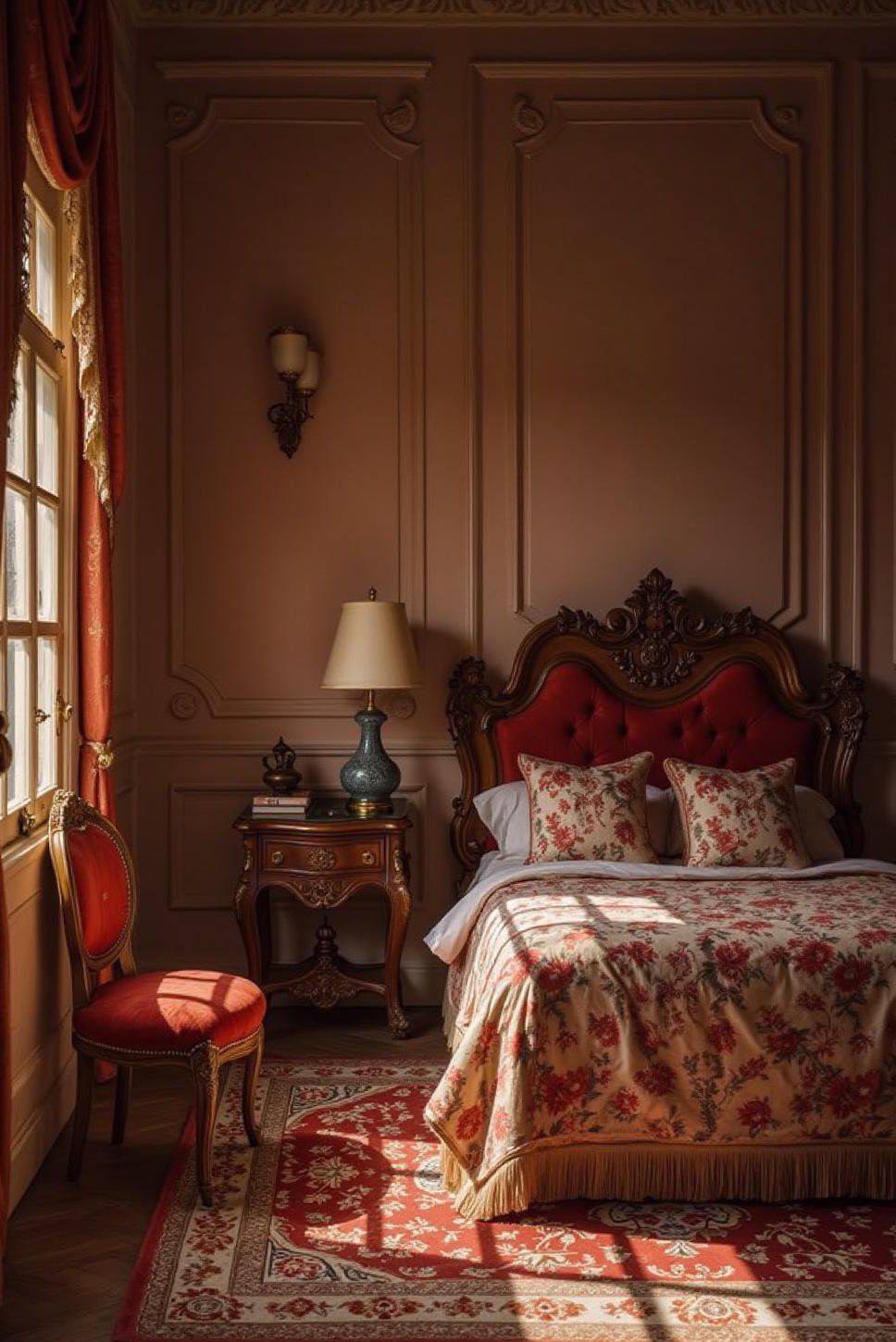 Victorian Master Bedroom: Ornate & Dramatic Style